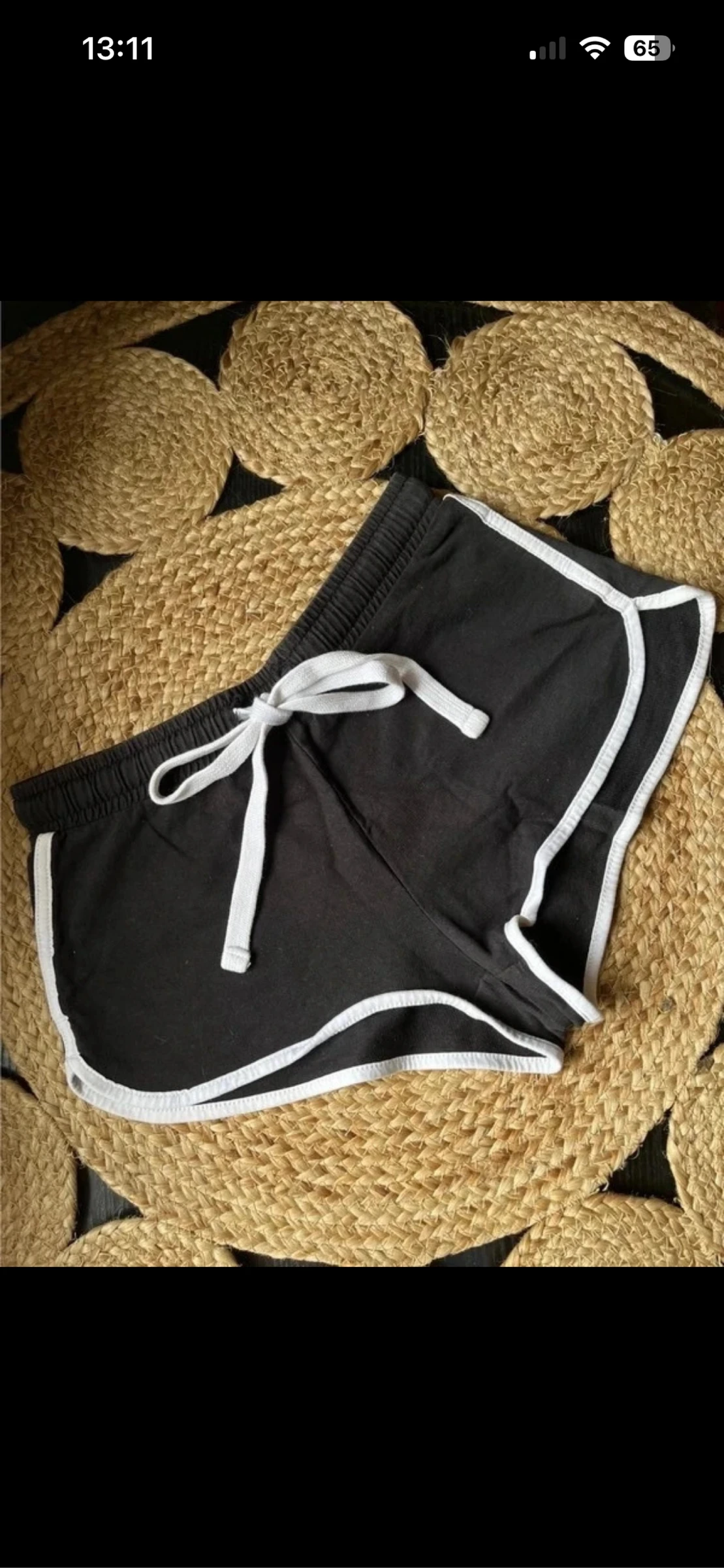Magnífico Short estilo corrida preto e branco Tally Weijl – Tamanho 32 (XXS) – photo 2